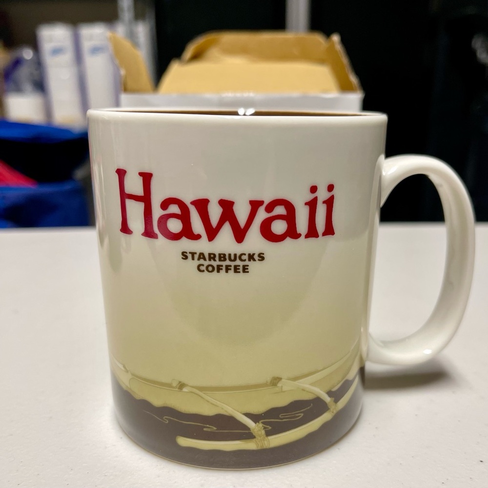 Starbucks Hawaii Coffee Mug Cup Collector Series 2011 Global Icon 16 oz NIB